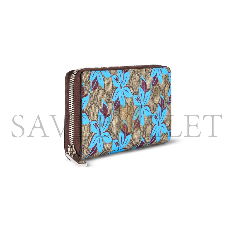 GUCCI GG PRINTED ZIP AROUND WALLET 841150 (19*10.5*2.5cm)
